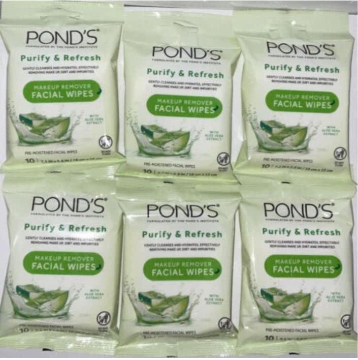 Pond's Ponds Make up Remover Facial Wipes 10 ct (6 pack)