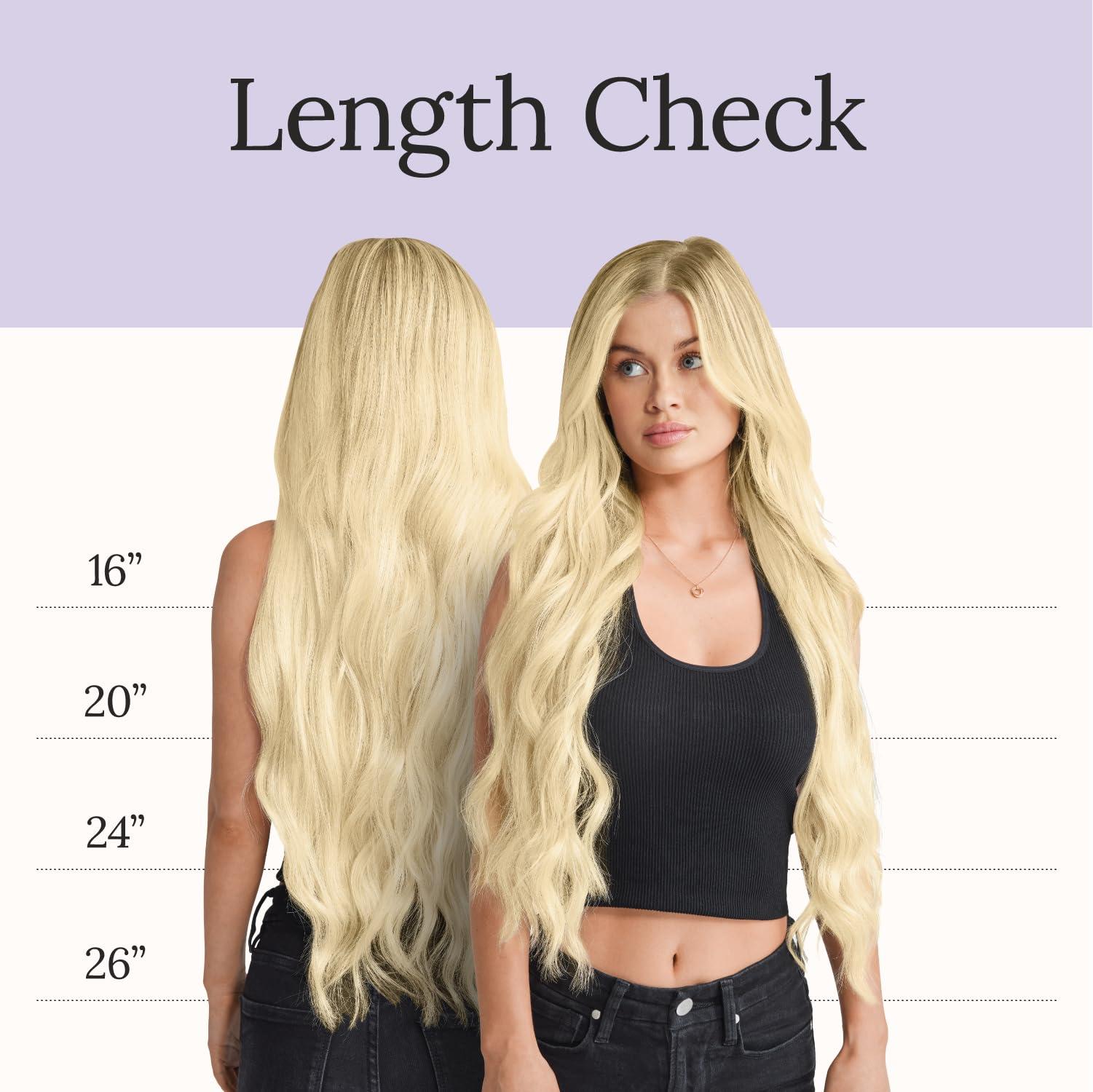 Zala Zala Tape-In Human Remy Hair Extensions - Natural, Silky & Straight Discreet Tape in Extensions - Blend Easy into Natural Hair - 20 Piece Bundle, in Beachy Blonde (62g / 24 inch)