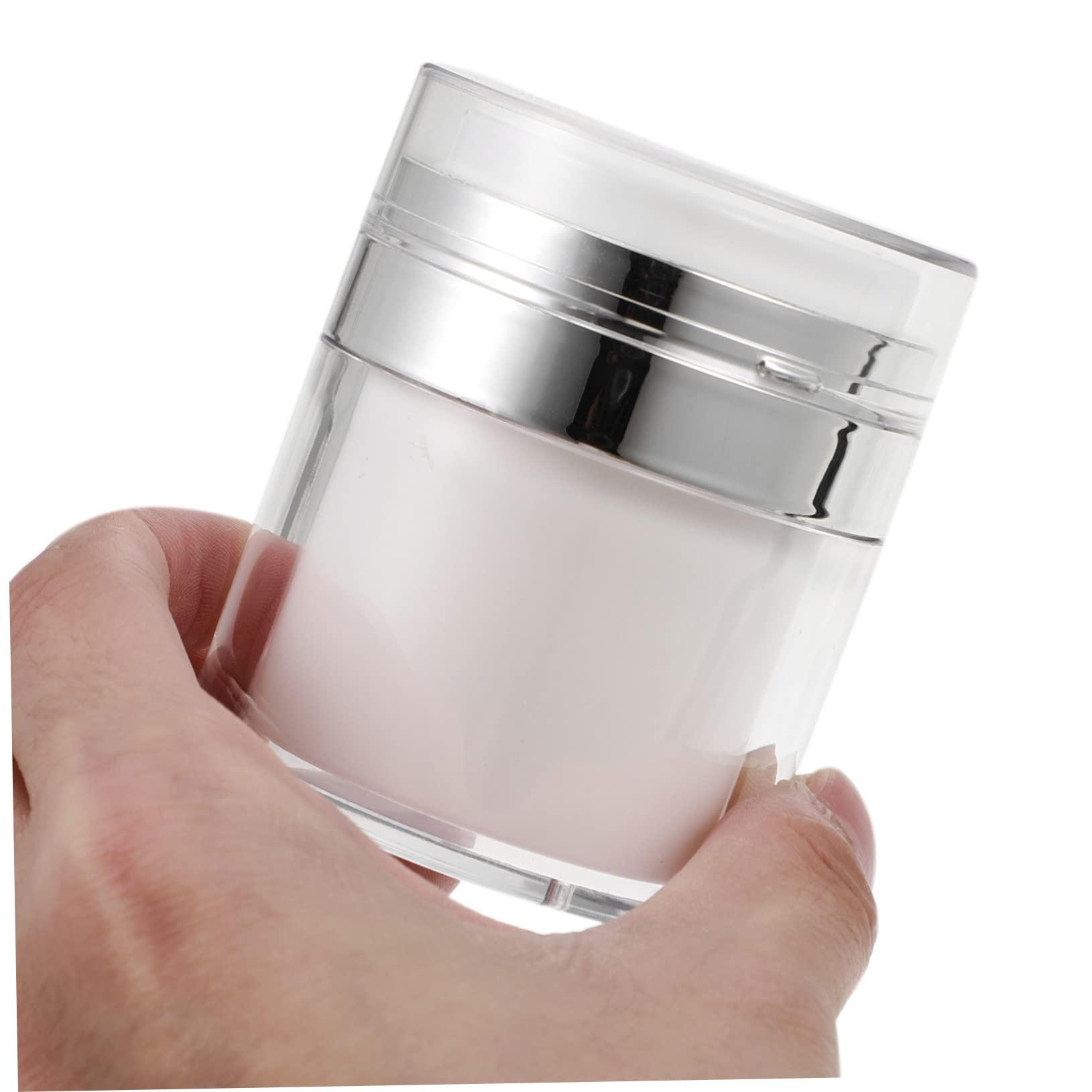 Beaupretty Beaupretty Plastic Shampoo Bottles Clear 3pcs Press Cream Jar Bottles Sun Screens Lotion Lotion Bottle Refillable Bottle Airless Container Cream Dispensers Cream Bottles Pp Vial Travel