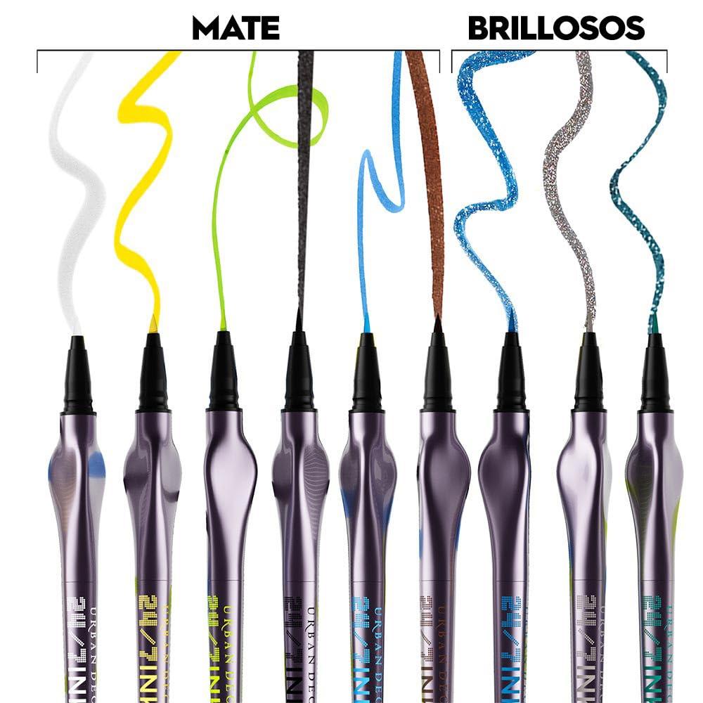 URBAN DECAY Urban Decay 24/7 Inks Liquid Eyeliner Pen  Water-Resistant, Smudge-Proof  Up to 24HR Wear  Ergonomic Grip  Vegan & Cruelty Free  Freak (Matte Lime Green, Felt Tip)