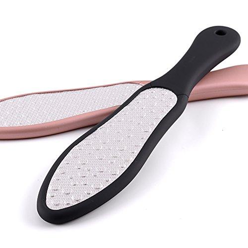 AnHua AnHua 1 Pcs Random Color Double Side Stainless Steel Pedicure Foot File Dry Sanding Paper Hard Skin Remover Feet Care Pedicure Tools