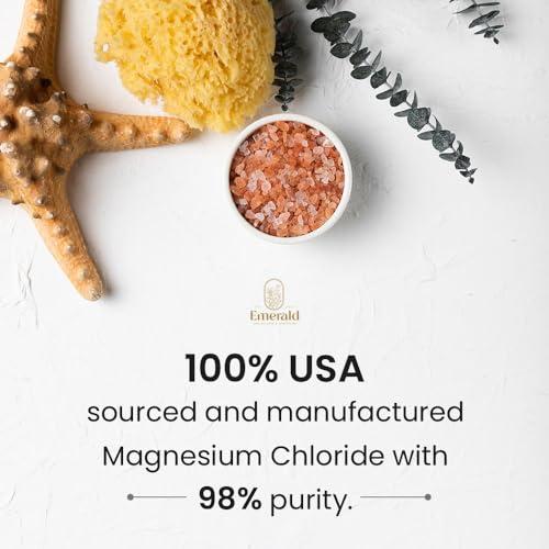 practicality Practicality Magnesium Flakes for Bath |100% Natural USA-Sourced and Manufactured Magnesium Chloride Flakes - Great for Foot & Body Relaxation, Better Absorption Over Epsom Salt | 32 FL OZ | 1 Pc