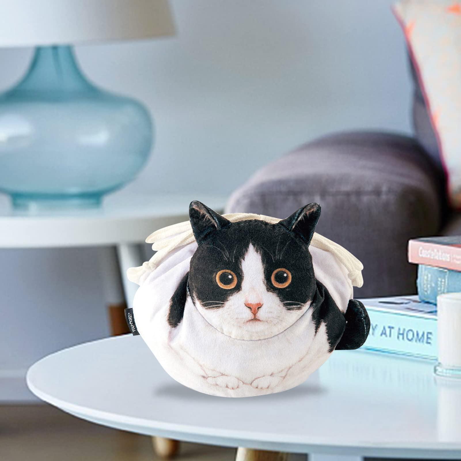 Refer to description Cat Makeup Bag for Women - Drawstring Cat Shaped Cosmetic Pouch and Toiletry Bag,Funny Kitten Design, Soft and Portable Makeup Travel Bag Organizer for Bathroom, Vacation, Business