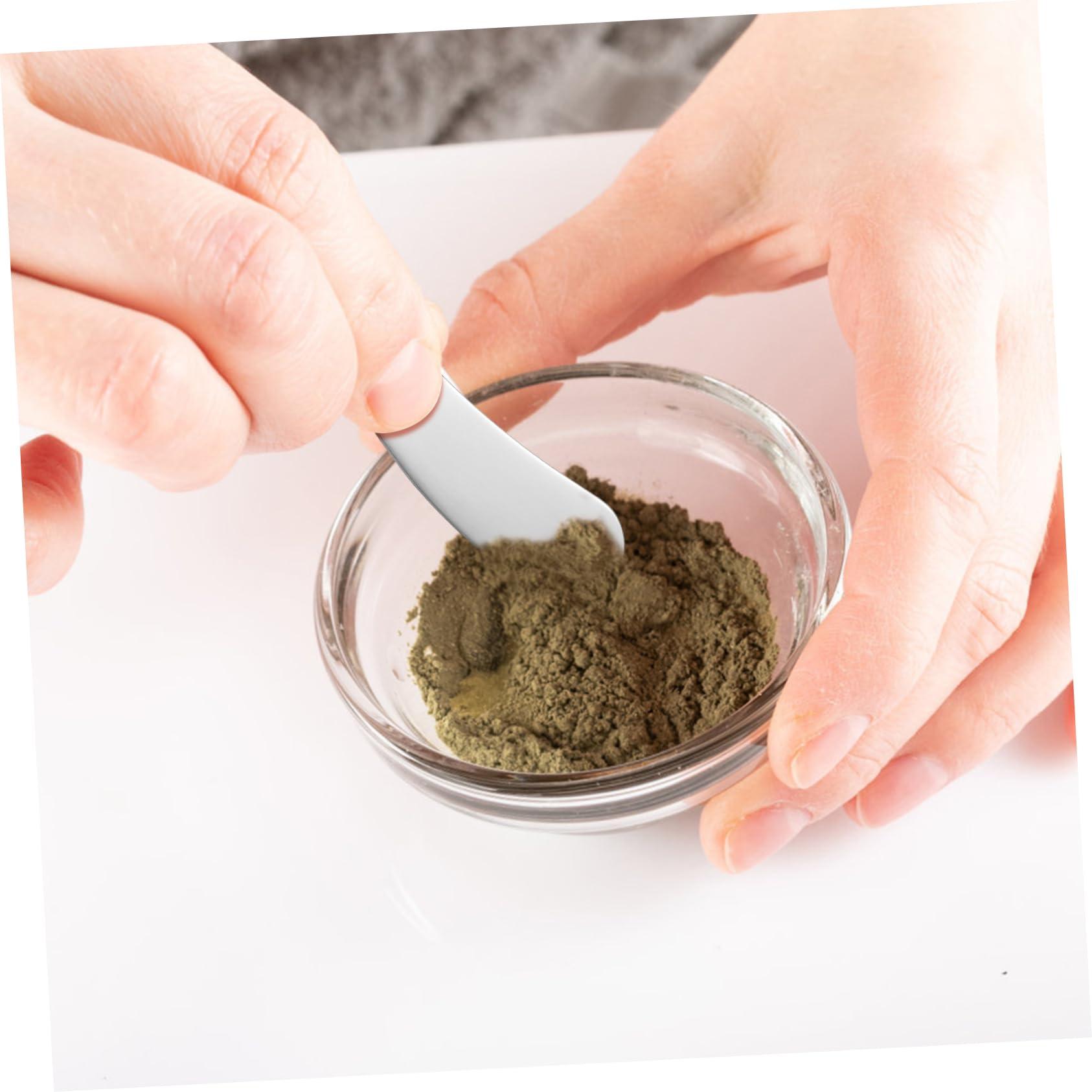 SOESFOUFU SOESFOUFU Stainless Steel Makeup Spatula 2 in 1 Skincare Applicator Eye Cream Spatula Lotion Spatula Reusable Beauty Scoop for Skin Types