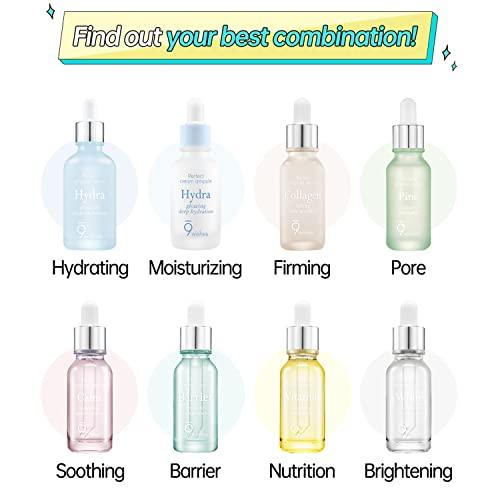 9 wishes [9 wishes] Rebuild Skin Barrier Ampule Serum #Barrier 0.85Fl.Oz to repair damaged skin barrier and balance skin pH level for healthy skin (Renewed)