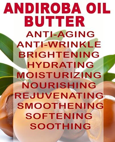 Botanical Beauty Botanical Beauty\' ANDIROBA OIL BUTTER RAW Pure Natural VIRGIN UNREFINED Cold-Pressed 8 Fl oz 240 ml for Face, Skin, Body, Hair, Lip, Nails. Rich in Vitamin E, Vitamin C