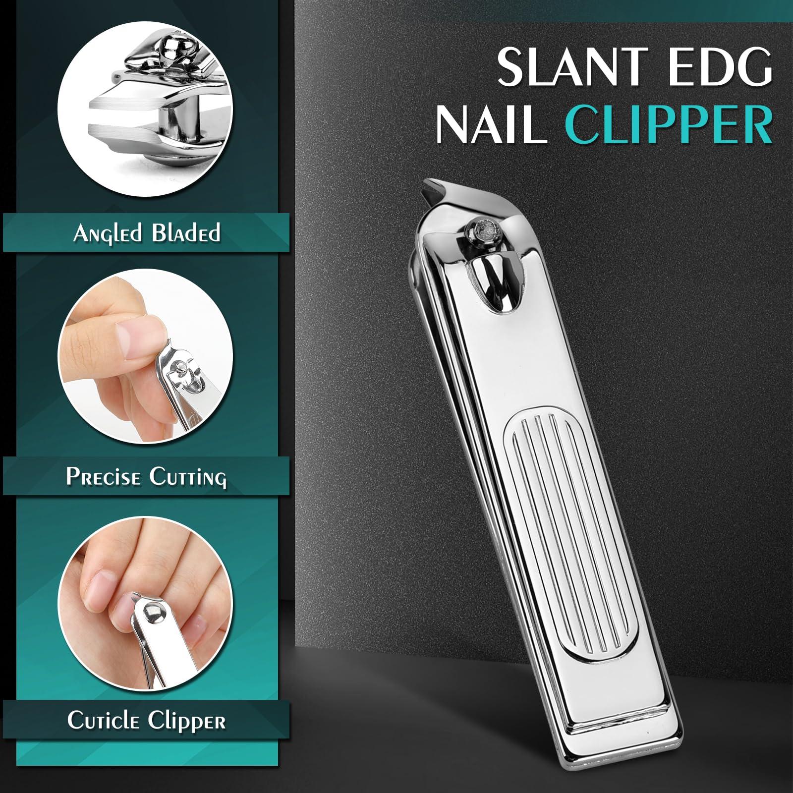 Vepkuso Nail Clippers Set, Vepkuso 6 Pcs Toenail Clippers, Stainless Steel Fingernail Clipper, and PU Leather Manicure Set, Gift Ideas