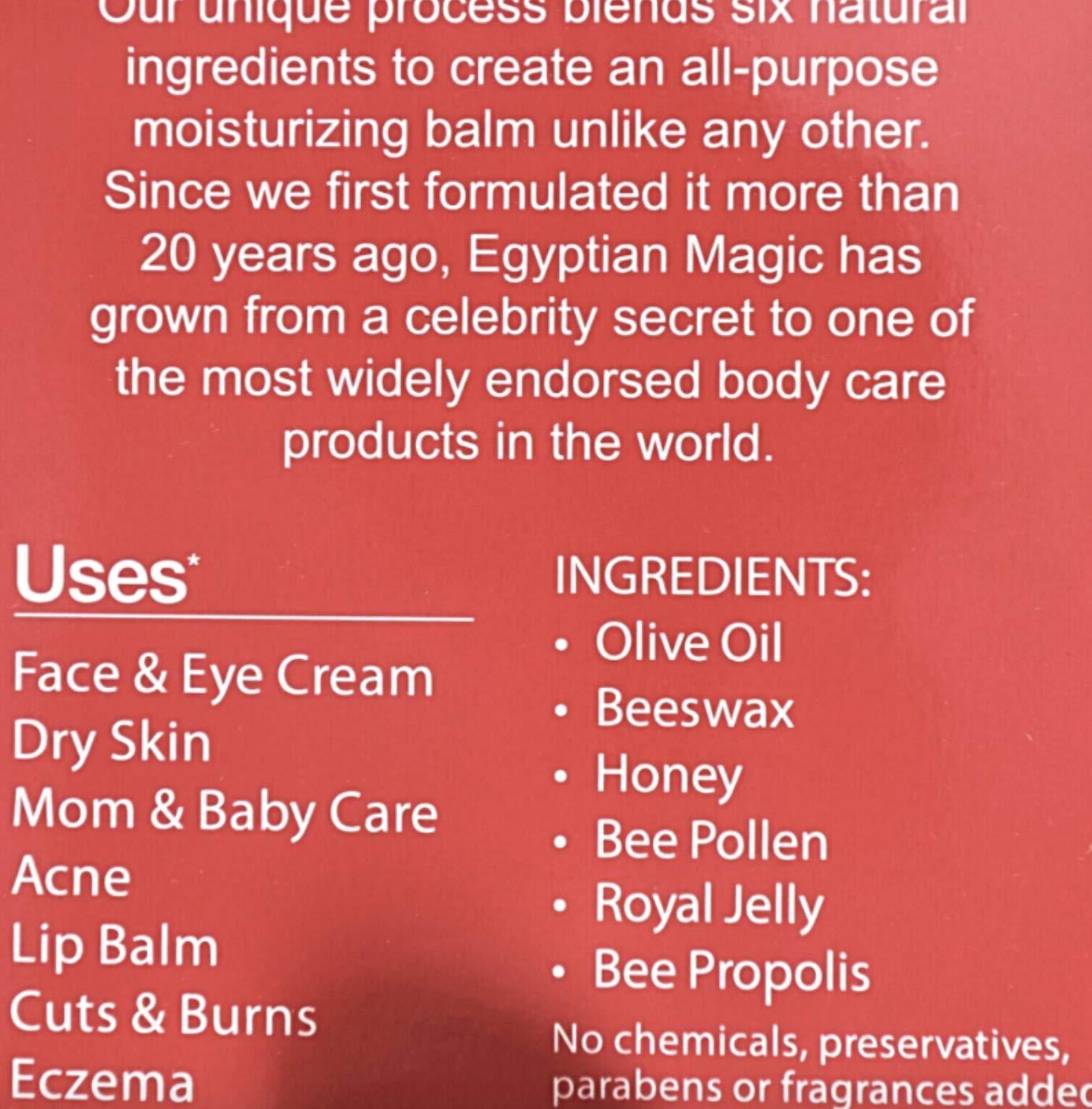 Skin Cream Egyptian Magic Egyptian Magic All Purpose Skin Cream Bundle - 3 items: 4 oz Jar + 1 oz Jar + .25 oz Jar