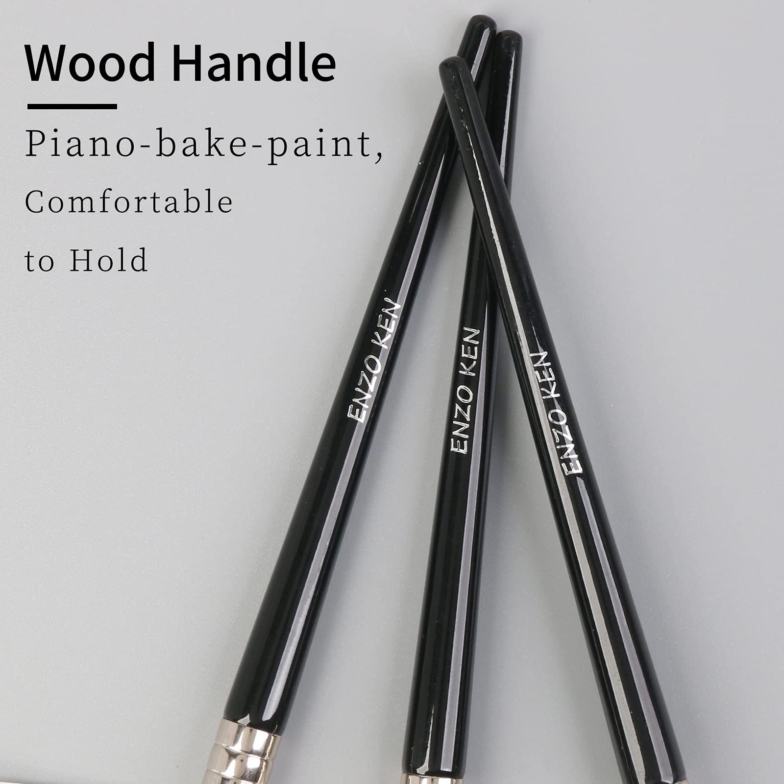 ENZO KEN ENZO KEN Small Nose Contour Brush, Angled Concealer Brush Under Eye, Concealer Brush, Angle Concealer Brush, Small Concealer Brushes, Contour Nose Brush, Concealer Angled Brush - Black, 8M01