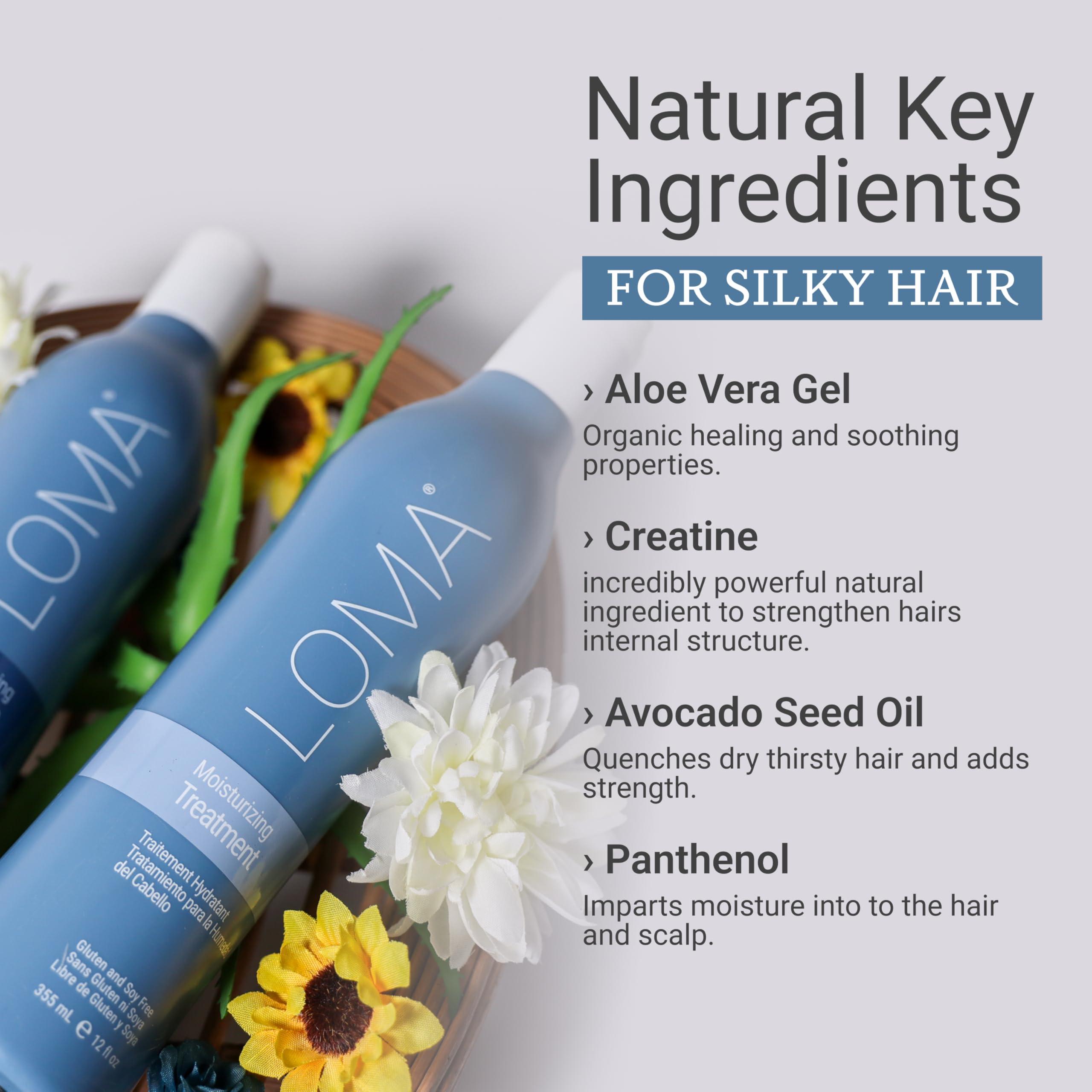 Loma Hair Care Loma Hair Care Moisturizing Shampoo & Treatment Duo, 12 Fl Oz each