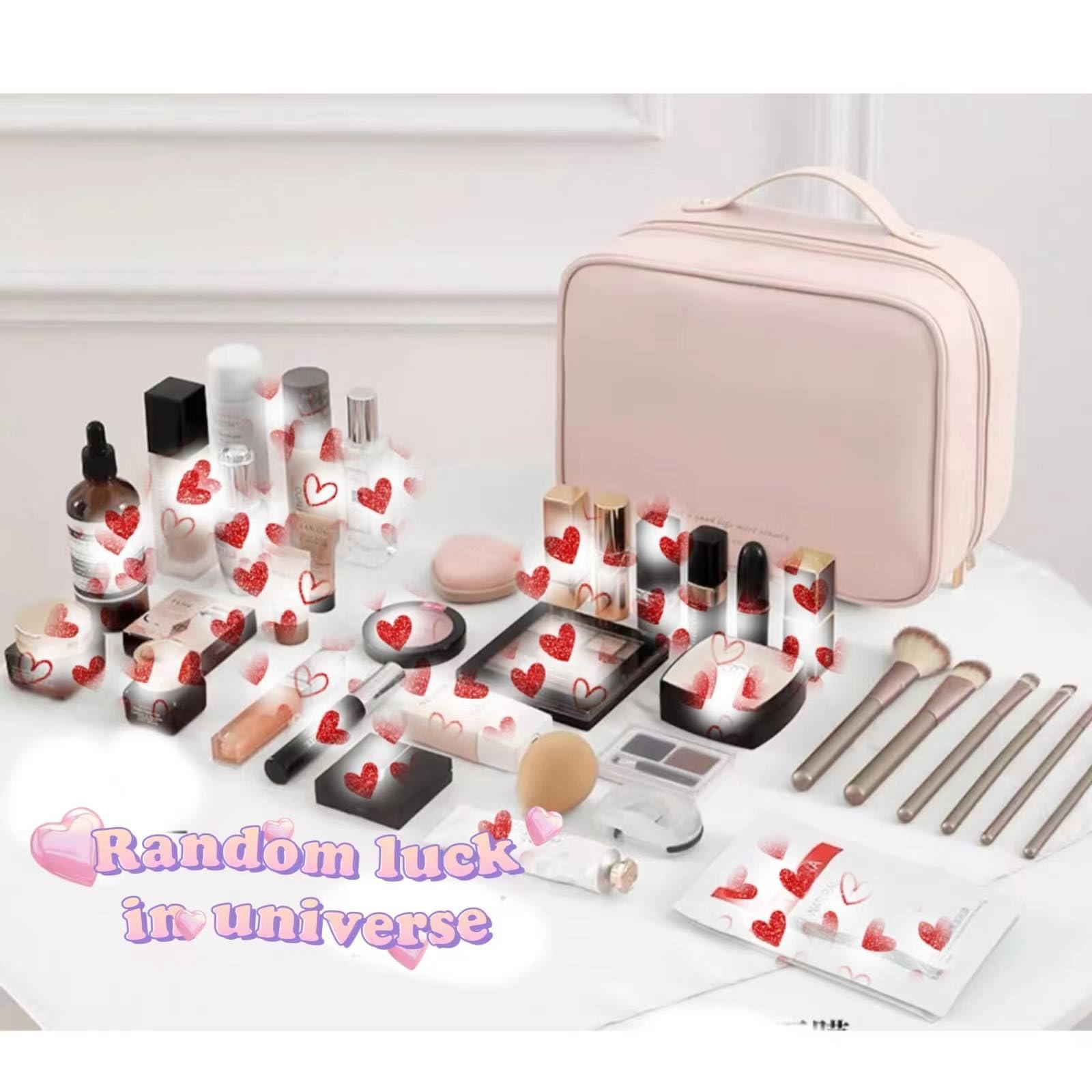 Generic Travel Makeup Bag, Multi Compartment Toiletry Cosmetic Bag, Set Patient Makeup Bag,Travel Cosmetic Bag for Women Large Capacity Portable Cute Cosmetic Organizer with Removable Clear Compartment(Beige)