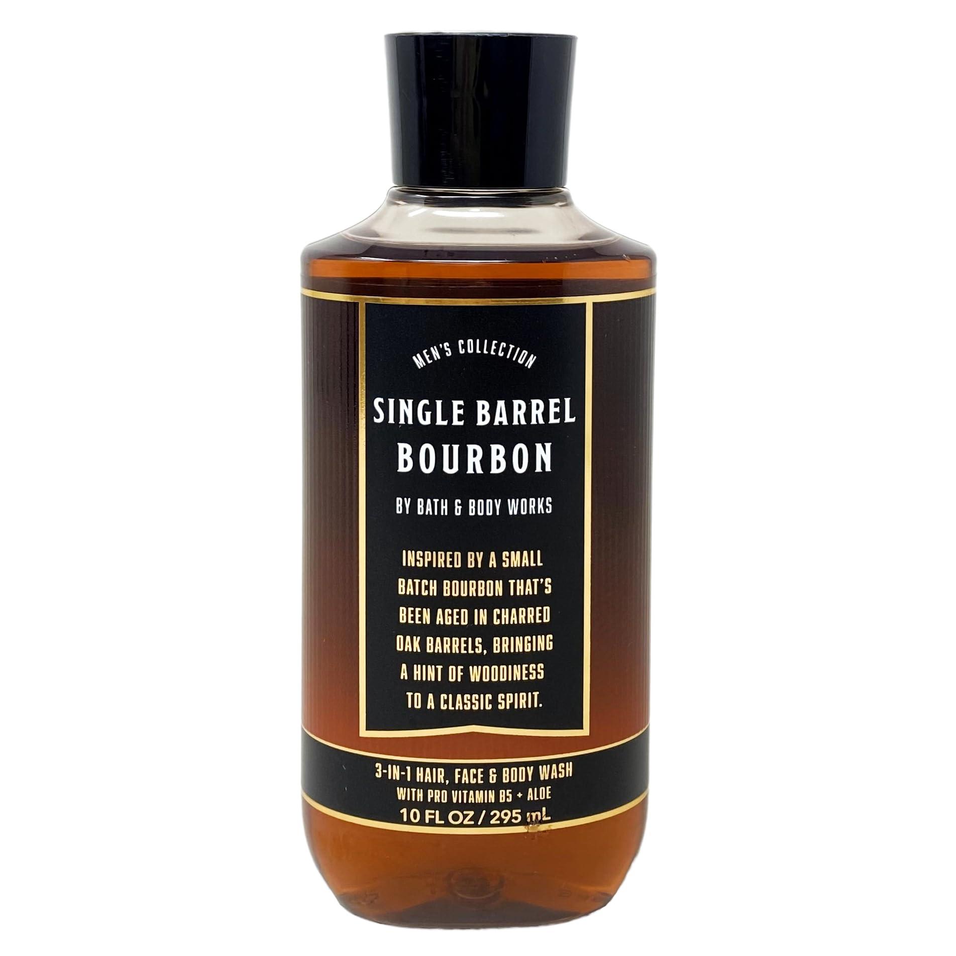 Bath and Body Work Generic Bath and Body Work Men\'s Collection Single Barrel Bourbon Trio Set - 3-in-1 Hair, Face & Body Wash - Beard & Face Wash and Beard Oil - Full Size, brown