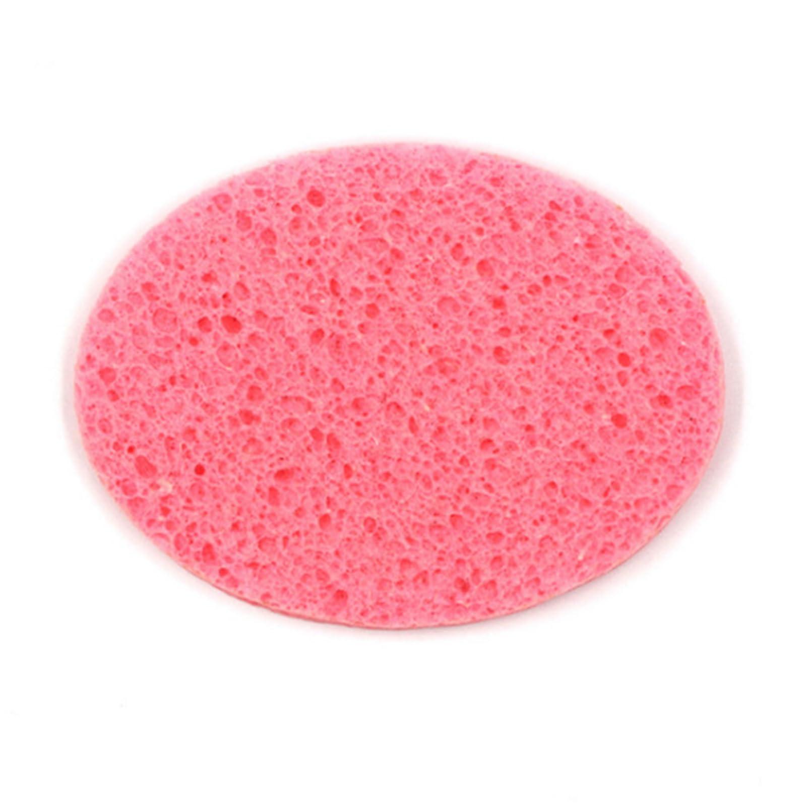 jyibinee jyibinee Soft Face Sponge Exfoliating 10pcs Reusable Kit Round Absorbent Compressed Natural Makeup Removal Spa Cleansing Pink 8 cm