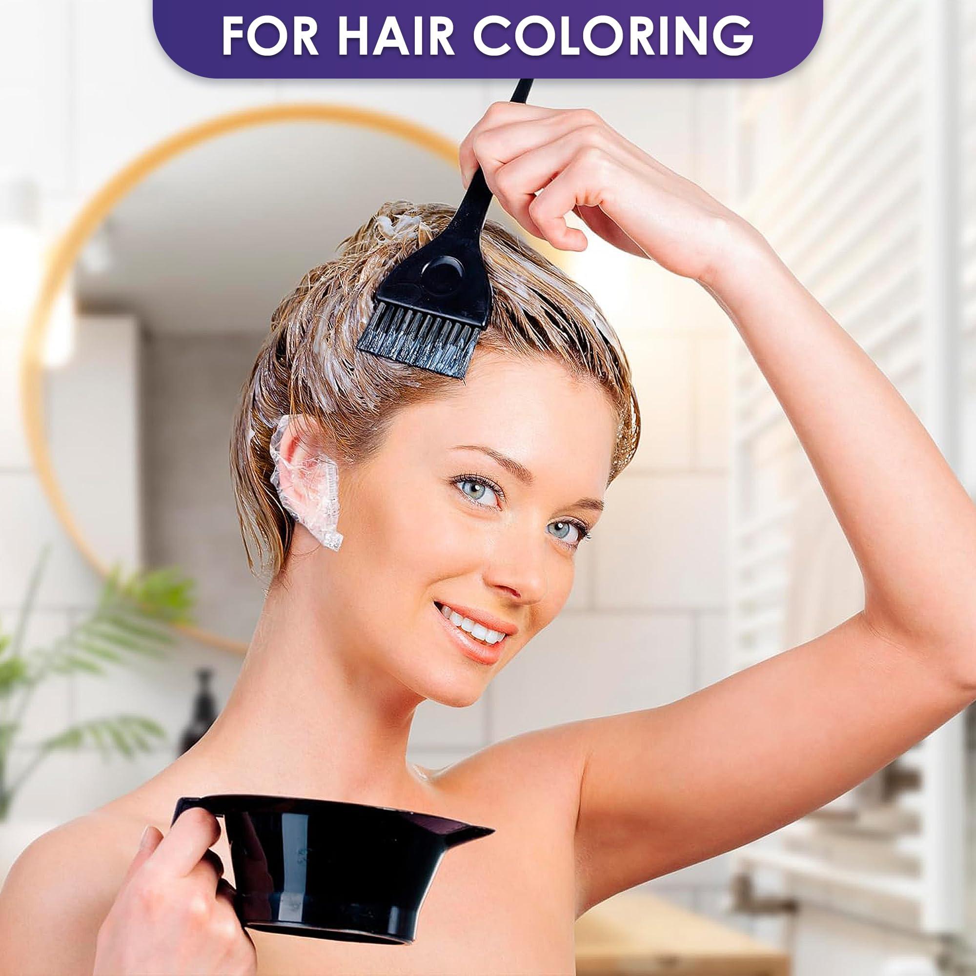 DIMROM 200 Pack Ear Covers for Shower - Disposable Ear Covers for Hair Dye Shower Ear Covers Ear Shower Caps for Adults - Ear Caps for Shower Plastic Ear Covers for Showering Waterproof Ear Covers for Shower