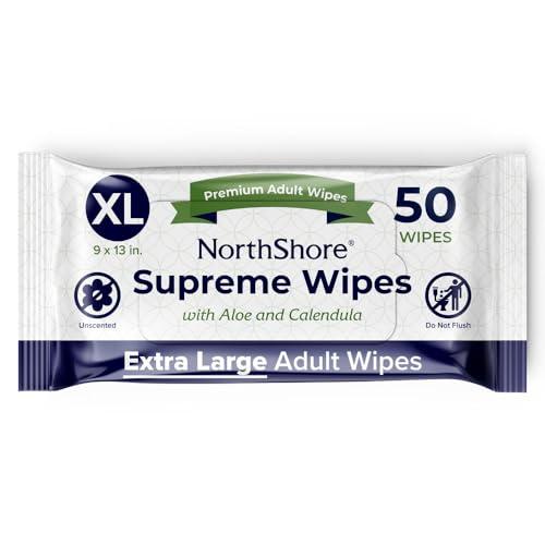 NorthShore NorthShore Supreme Heavy-Duty Quilted Wipes, X-Large, 9 x 13 in., 50 ct, 3-Pack