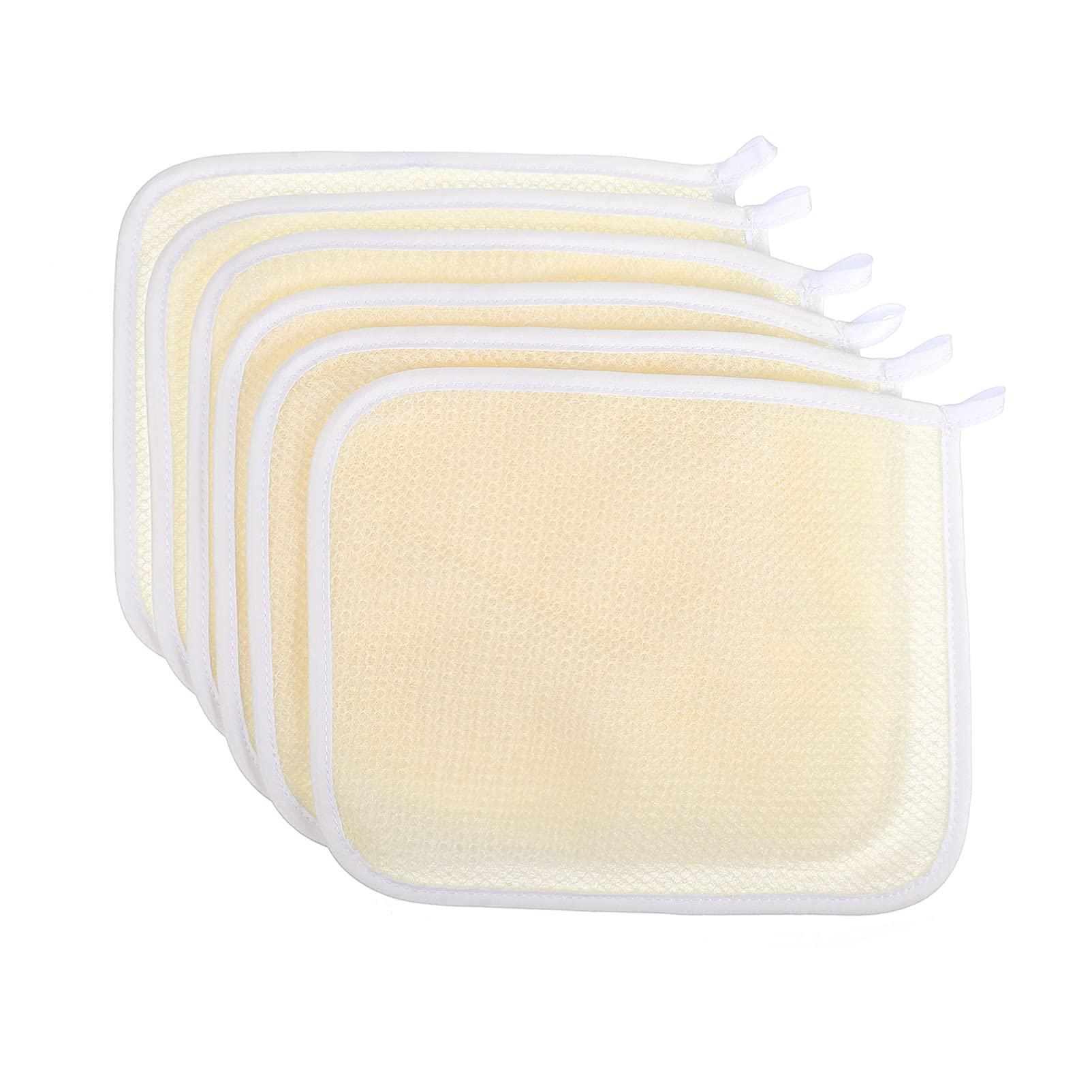 HEALLILY 6pcs Bath Towel Bath Sponges Bath Brush Exfoliating Scrub Towel Loofah Sponge Face Washing Towel Hand Washing Towel Spa Shower Towel Skull Stationary PPE Bath Cloth