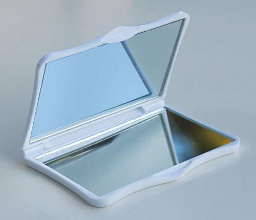 Lissom Design Lissom Design Compact Mirror - Handheld Magnifying Cosmetic Mirror, 3.5 x 2.63-Inch, Zebra