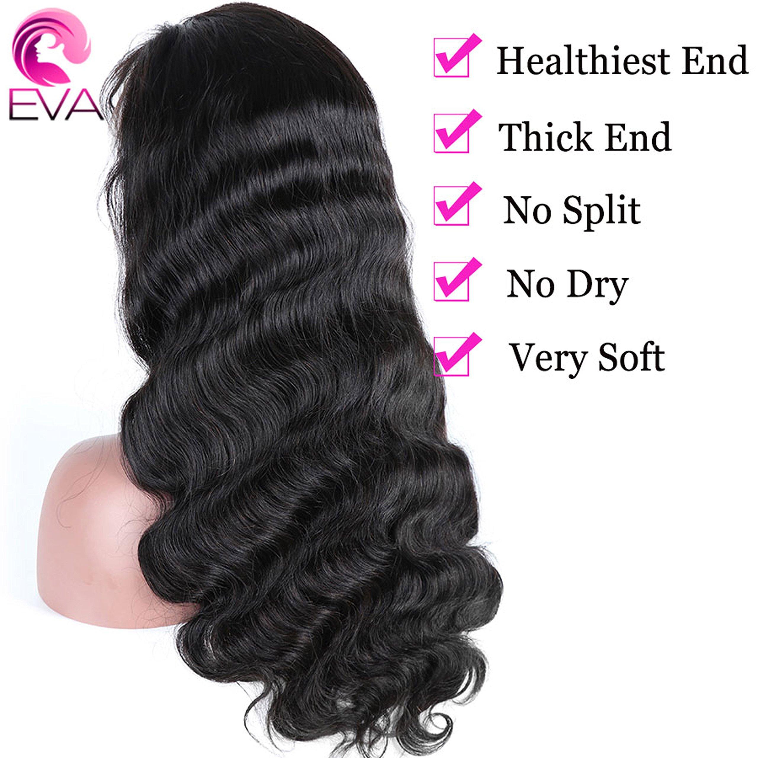 EVA HAIR EVA HAIR 180% 250% Density 360 Lace Frontal Wig With Baby Hair 10\"-22\" Body Wave Pre Plucked Natural Hairline Brazilian Remy Hair Wig