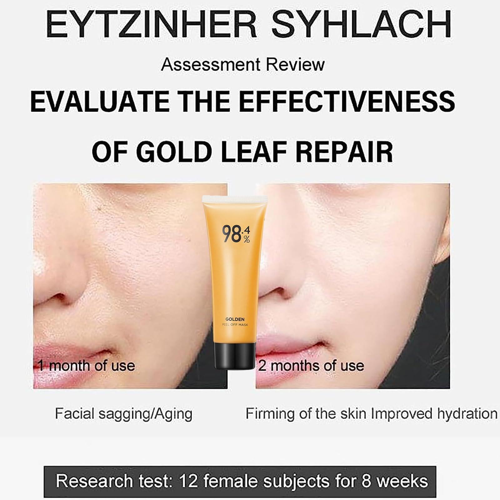 Jonissi Onebikiniha Gold Peel off Mask,Gold Foil Peel off Mask,Gold Peel off Mask,24k Gold Face Mask,Anti-Aging Gold Face Mask for Moisturizing Removes Blackheads,Reduces Fine Lines and Cleans Pores (3PCS)