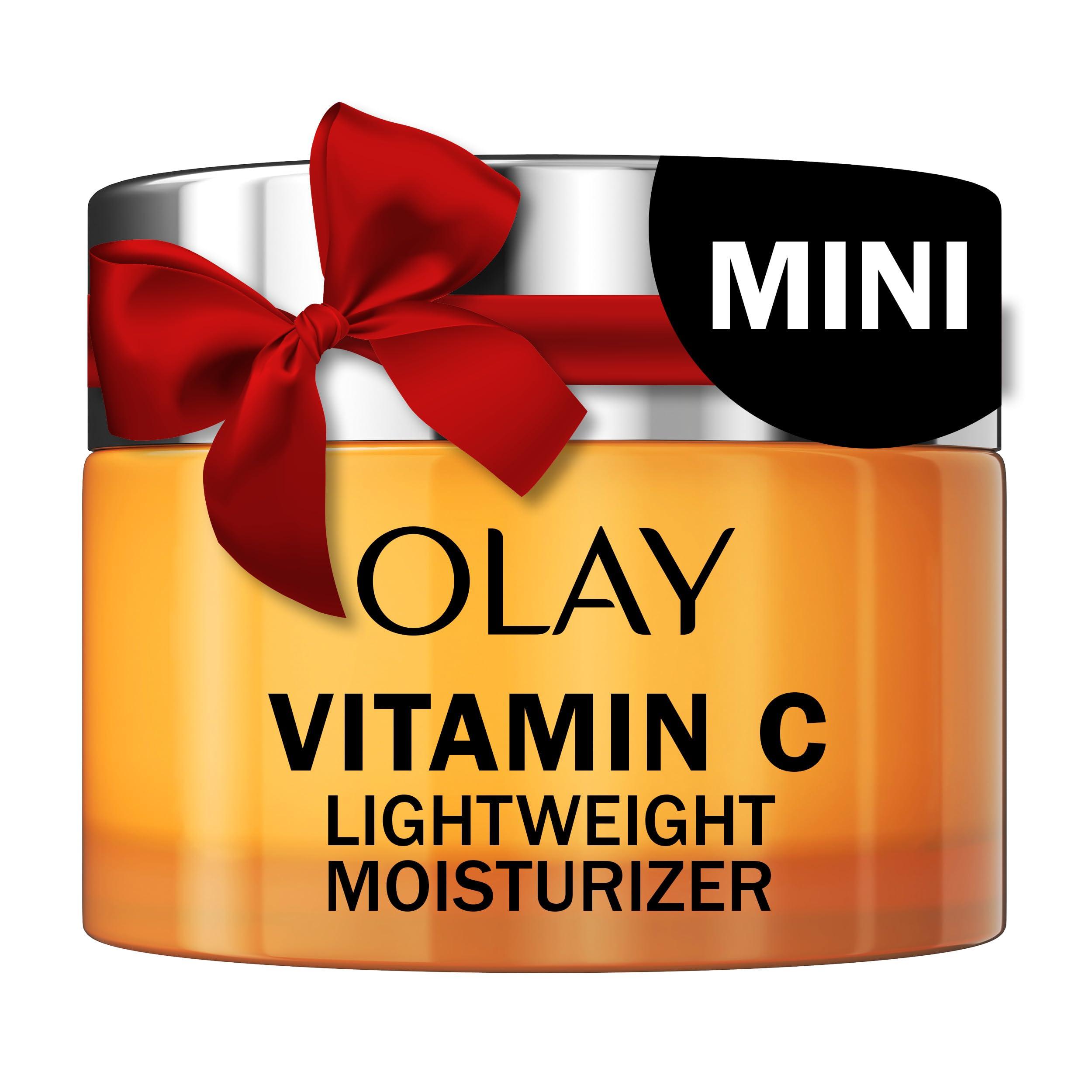 Olay Olay Vitamin C Face Moisturizer, Brightening Cream for Women, Trial Size, Evens Tone, Dark Spot & Hyperpigmentation Reduction, Glowing Skin Care - Niaciniamide, Lactic Acid, 0.5 Oz
