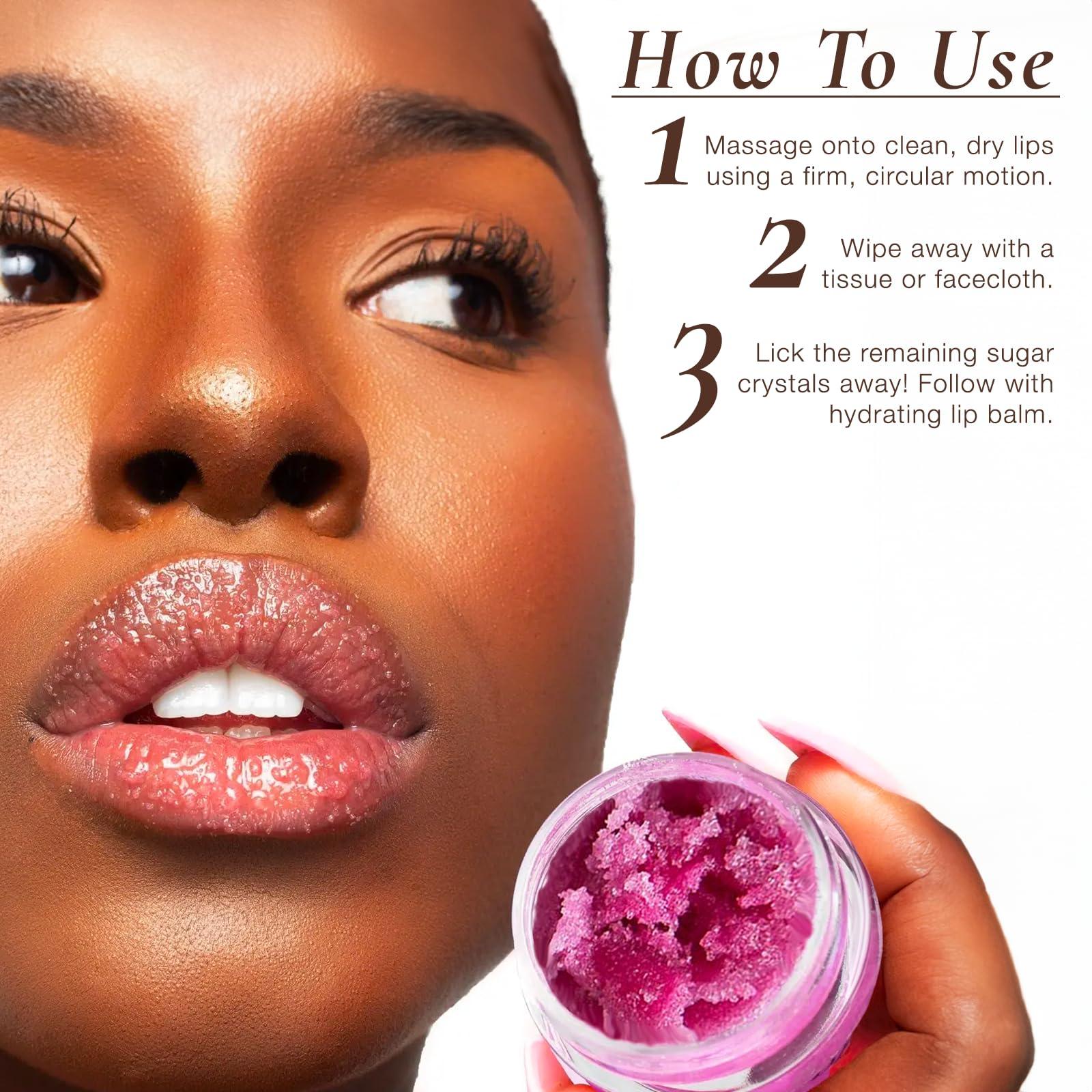 Sara Happ Sara Happ The Passion Fruit Lip Scrub - Gently Exfoliate, Polish, and Revitalize Dry Lips with Sugar Crystals, Jojoba, and Grape Oils. Vegan, 0.5 oz