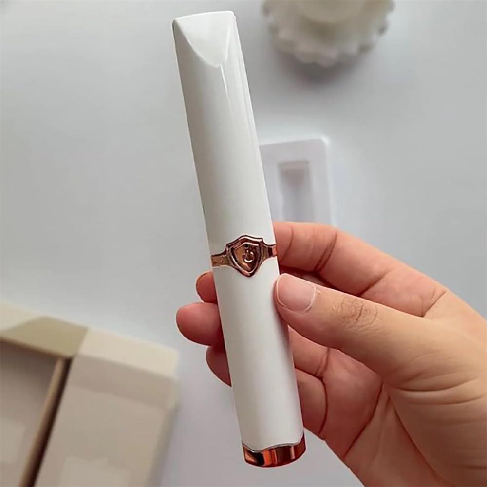 EVIEY Facial Hair Remover for Women - as Seen on TV Painless Face Shaver - Electric Hair Removal Device for Face Lips Peach Fuzz with Light (White)