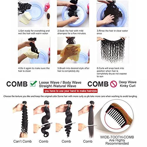 Beauty Queen Beauty Queen Body Wave Bundles Human Hair Short Hair 3 bundles (10 12 14 Inch) 10A Grade Brazilian Hair Bundles 100% Unprocessed Weave Bundles Human Hair Natural Black Hair Extensions For Women