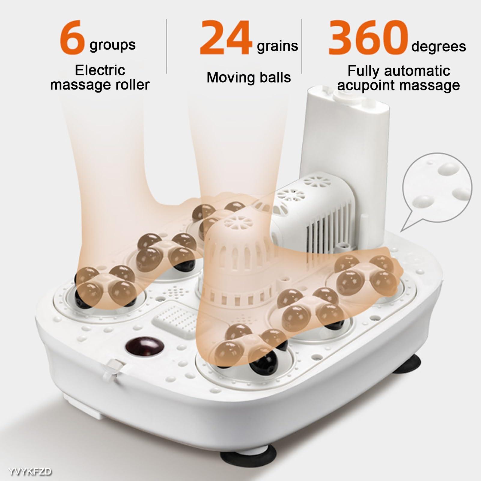 YVYKFZD YVYKFZD Foot Spa Bath Massager, Portable Foot Bath Basin, Foot Soak Tub with Lid, Heat, Temperature Control, Bubbles, for Tired Feet, Relieve Feet Muscle Pain