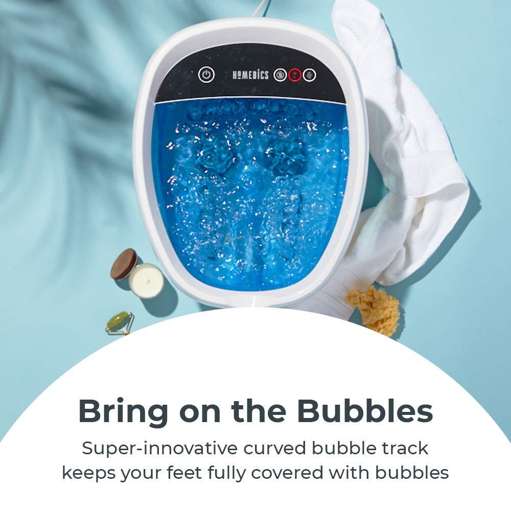Homedics HoMedics Shiatsu Bliss Footbath with Heat Boost, Foot Spa Massager, Deep Kneading Pedicure Tub, Vibrating Bubbles with Soothing Heat, Portable at-Home Spa