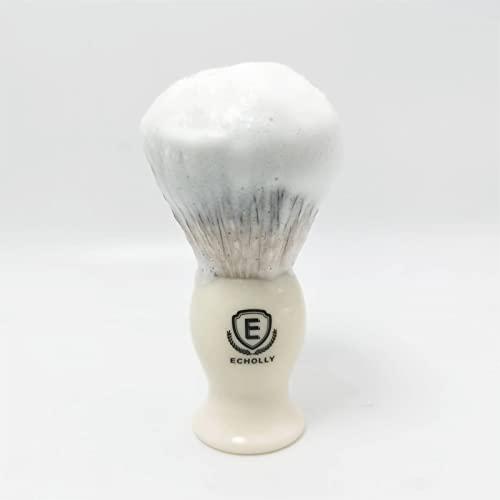 ECHOLLY Premium Shaving Brushes for men by Echolly-NO Shedding Bristle Shave Brushes for Men-Smooth Acrylic Handle Legacy Shave Brush-Rich and Fast Lather Shaving Cream Brush Dad Gifts for Fathers Day