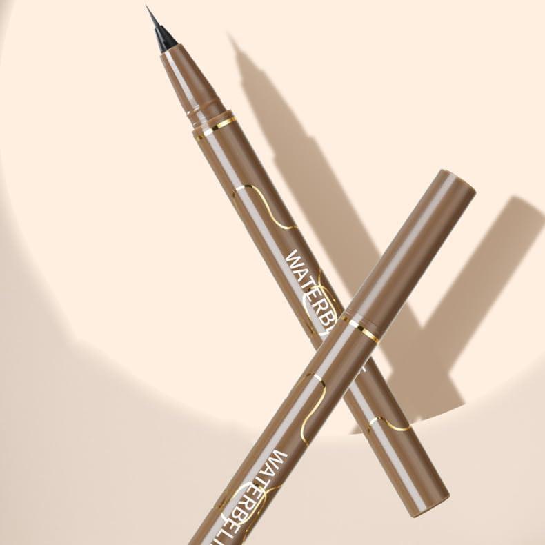 WATERBELINE WATERBELINE Set of 2,Ultra-Fine Waterproof Eyeliner Pens, Set of 4, Brown and Black
