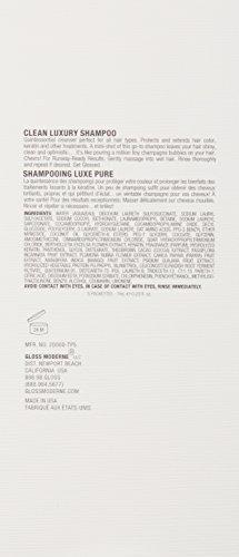 GLOSS MODERNE Clean Luxury Travel Shampoo by GLOSS MODERNE - 5 Pack - Hair Treatment for Damaged and Dry Hair with Notes of Mediterranean Almond and Coconut Accented with Cognac - For Soft and Shiny Hair