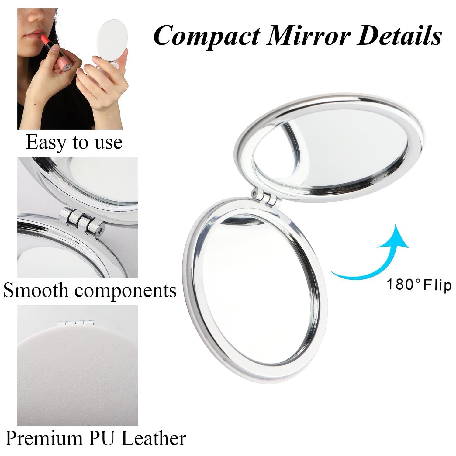 PLITI PLITI Daughter Graduation Gift Proud of Daughter Gift to My Daughter Wedding PU Leather Compact Mirror from Mom (Daughter Closed LCM)