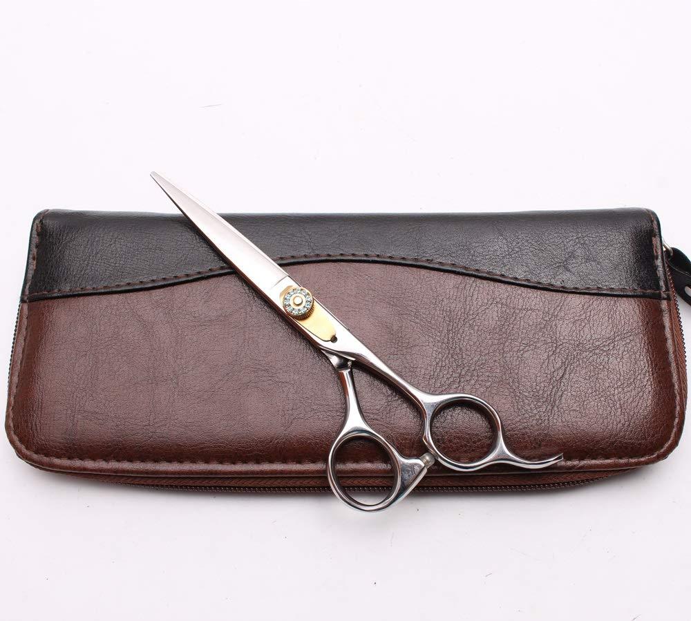 KKZY Hair Cutting Scissors, 6\" 17.5cm Thinning Scissors Cutting Shears Engraving Hairdressing Supplies Zigzag Scissors Professional Hair Scissors Set BY KKZY (Color : C1026 Yin C 6YY)