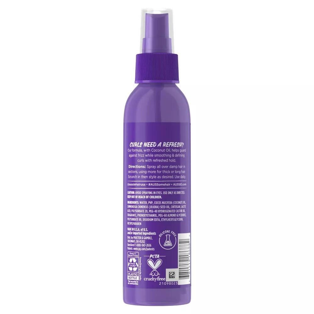 Aussie Aussie Miracle Curls 2nd day Curl Activator Coconut & Jojoba Oil 8.5 fl oz (Pack of 2)