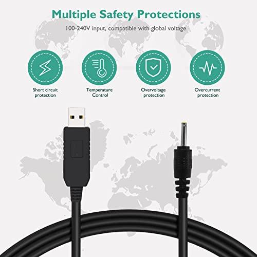 Lnauy for Braun Beard Trimmer Charger, Power Cord Compatible with Braun MGK3010 MGK3020 MGK3021 MGK3025 MGK3210 MGK3220 MGK3221 MGK3225 MGK3921 5V to 2.3V Replacement Charging Cable Adapter