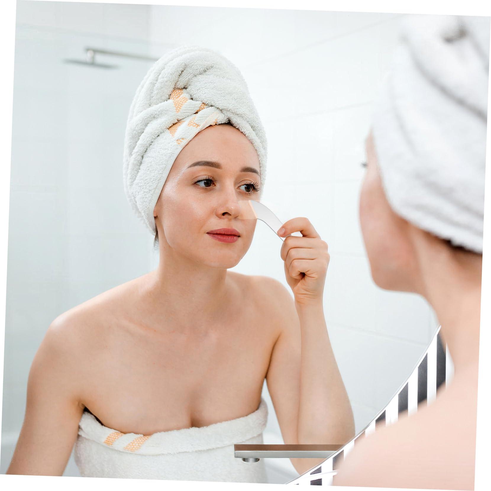 IWOWHERO IWOWHERO Cosmetic Plate Spatula Beauty Makeup Spatula Stainless Steel Silver Makeup Metal Spatula Makeup Mixing Palette