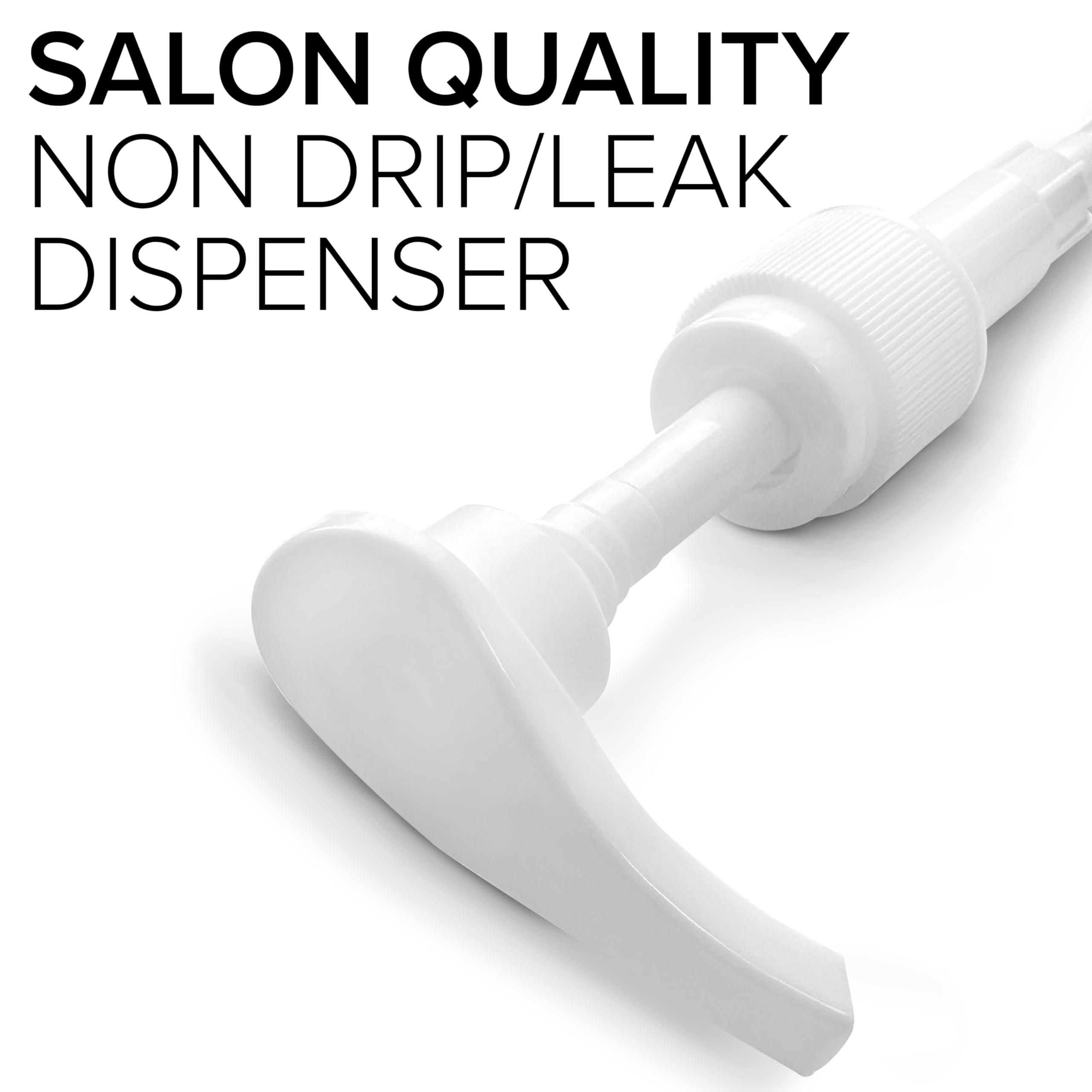 NYK1 Professional Universal FIT Shampoo Pump Bottle Dispenser (200ml - 750ml) for 24mm Neck Bottles, Adjustable Length Lotion and Liquid Soap Dispenser Pump NYK1 Shampoo Dispenser - Dispenses 4ml Dose