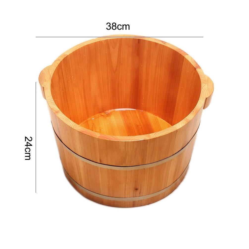 JHDPH JHDPH Wood Foot Bath Bucket Pedicure Barrel Footbath, Foot Washing Barrel, Solid Wood Foot Soaking Barrel Bucket, Foot Bath Barrel