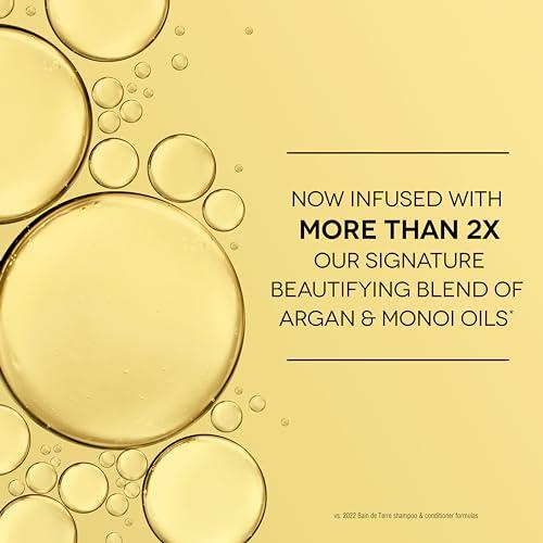 Bain de Terre Bain de Terre Sweet Almond Oil Long & Healthy Shampoo, Strength & Protection for Weak, Damaged Hair, with Argan & Monoi Oils, Paraben-Free, Color-Safe, Vegan, 33.8 Fl Oz