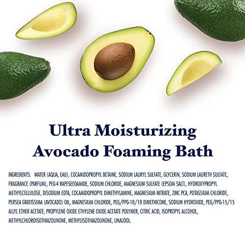 Dr Teal's Dr Teal's Foaming Bath with Pure Epsom Salt, Super Moisturizer Avocado Oil, 34 fl oz (Pack of 4) (Packaging May Vary)