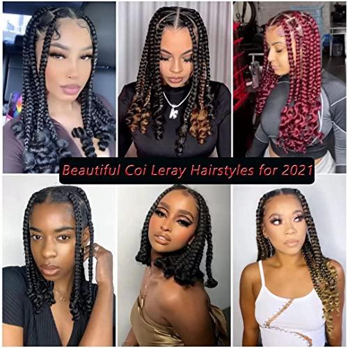 Alimiriam Purple Crochet Box Braids Curly Ends 10 inch 6 Packs Short Bob Box Braid Crochet Hair with Curly End Jumbo Crochet Braids Hair for KidsBlack Women(T1B/Purple#, 10\" 6 Packs)