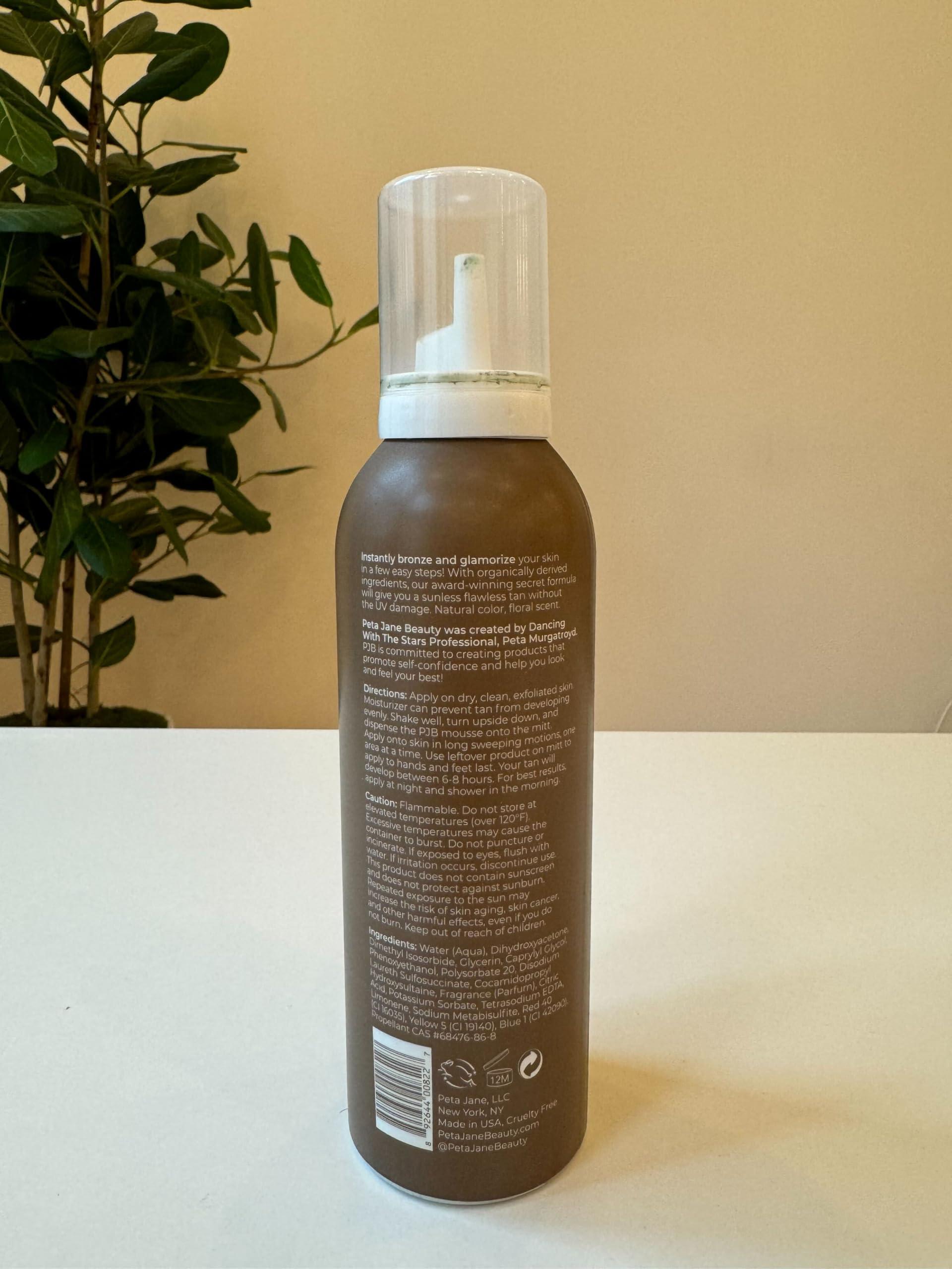 Peta Jane Ultra Dark Tanning Mousse 7oz - Sunless Self-Tanner for a Natural, Streak-Free Glow, Lightweight & Fast Absorbing, Non-Sticky, For All Skin Types, Vegan & Cruelty-Free