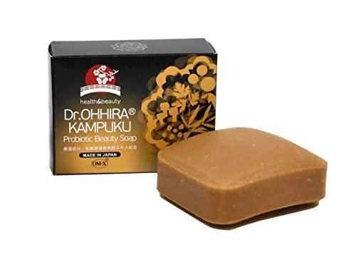 Dr.OHHIRA Dr.OHHIRA Probiotic Soap KAMPUKU With Fermented Extract Rich in Nutrients Such as Amino acids Vitamins and Minerals Which Support the Health and Balance of the Skin, Dark Orange, 80g