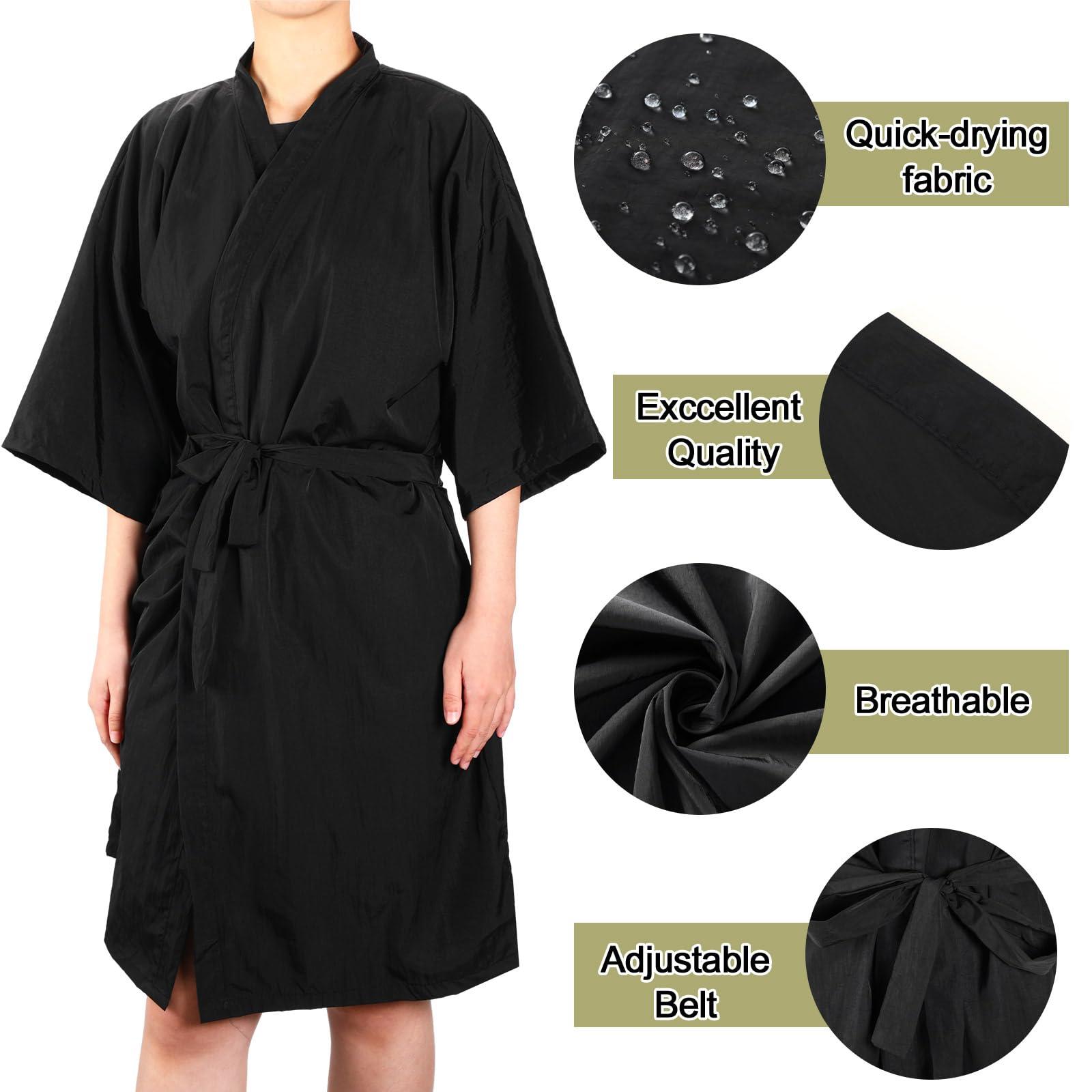 Toulite Toulite 20 Pcs Salon Smocks for Clients Salon Robes Hair Salon Smocks Salon Client Gown Robes Cape for Men Women(Classic)