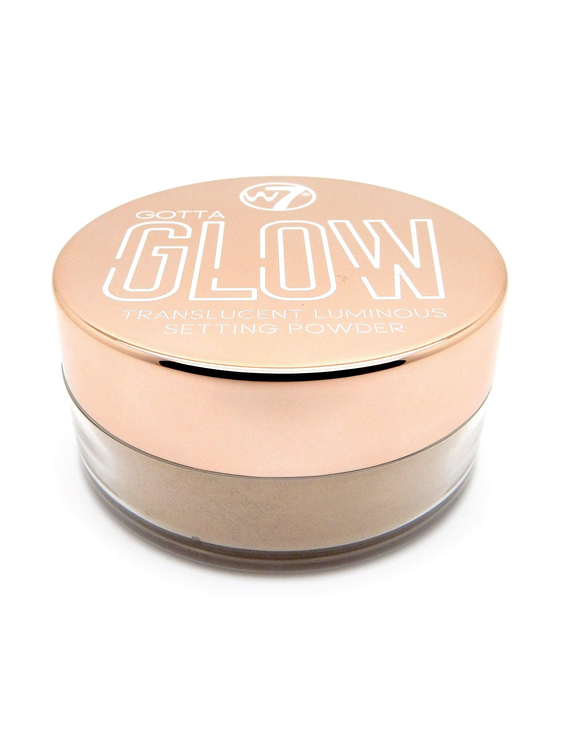 W7 W7 | Face Powder | Gotta Glow Translucent Luminous Setting Powder | Fine Loose Powder | Perfect For All Skin Types