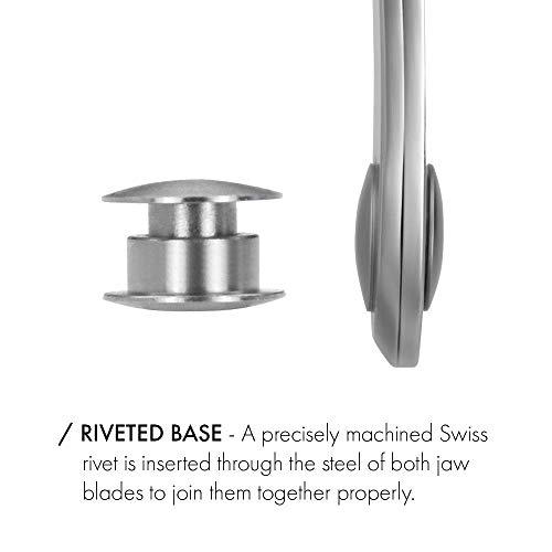 GERmanikure GERMANIKURE 5pc Manicure Set in Black Leather Case - Made in Solingen Germany, FINOX Stainless Steel Tools – Professional Quality Compact Nail Grooming Kit