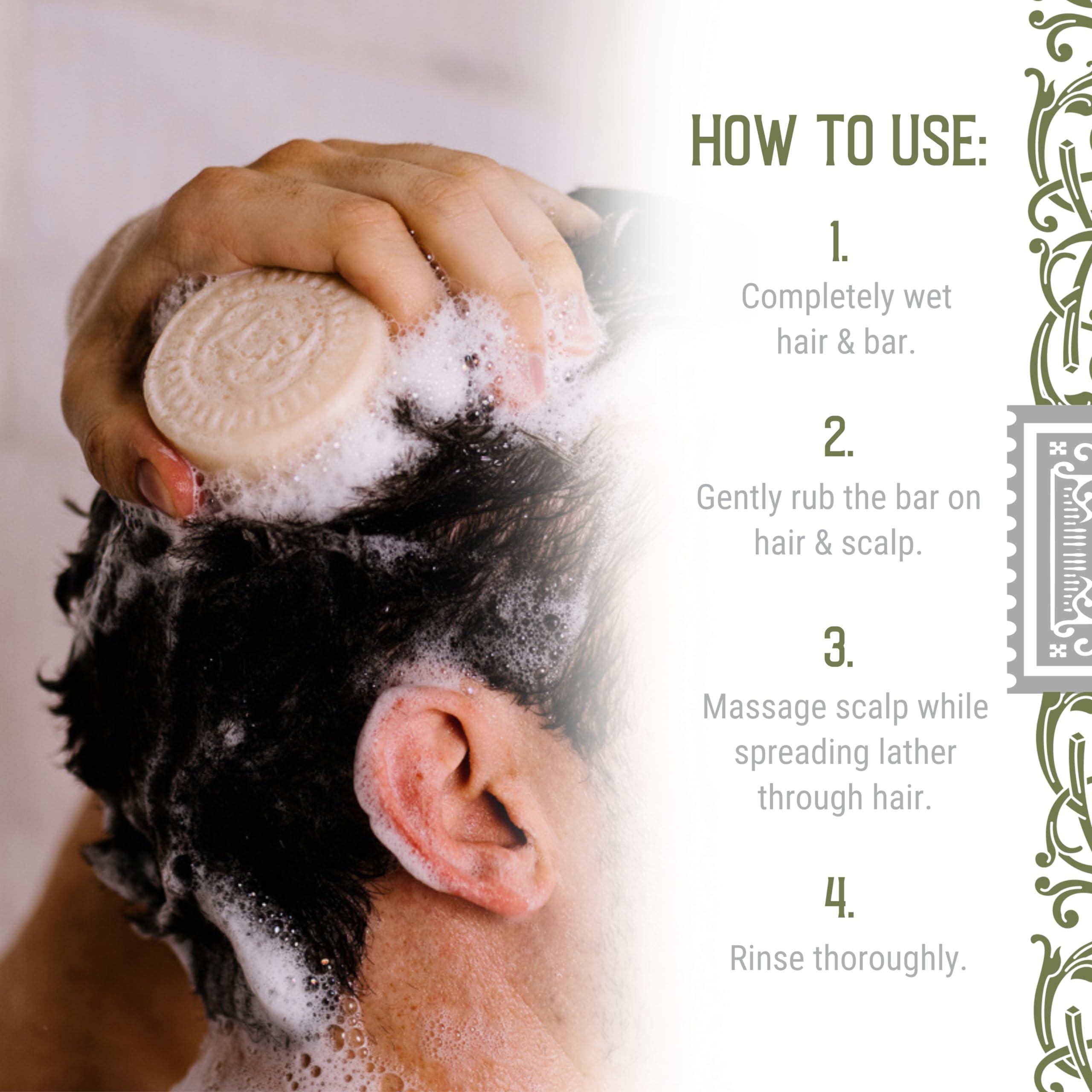 Viori Hamish & Co. Shampoo Bar - Citron & Ginger - Shampoo for Men - Handcrafted with Scottish Islay and Whiskey Infused - Made from Natural Ingredients - Sulfate, Paraben, Cruelty, and Plastic-Free