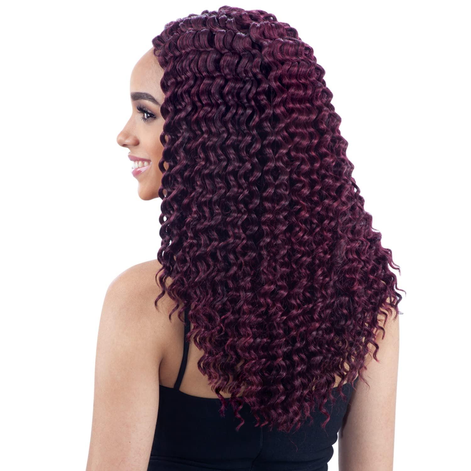 FreeTress Braids FreeTress Braids Synthetic Hair Crochet Braids Deep Twist 14inch (1-pack, OT350)