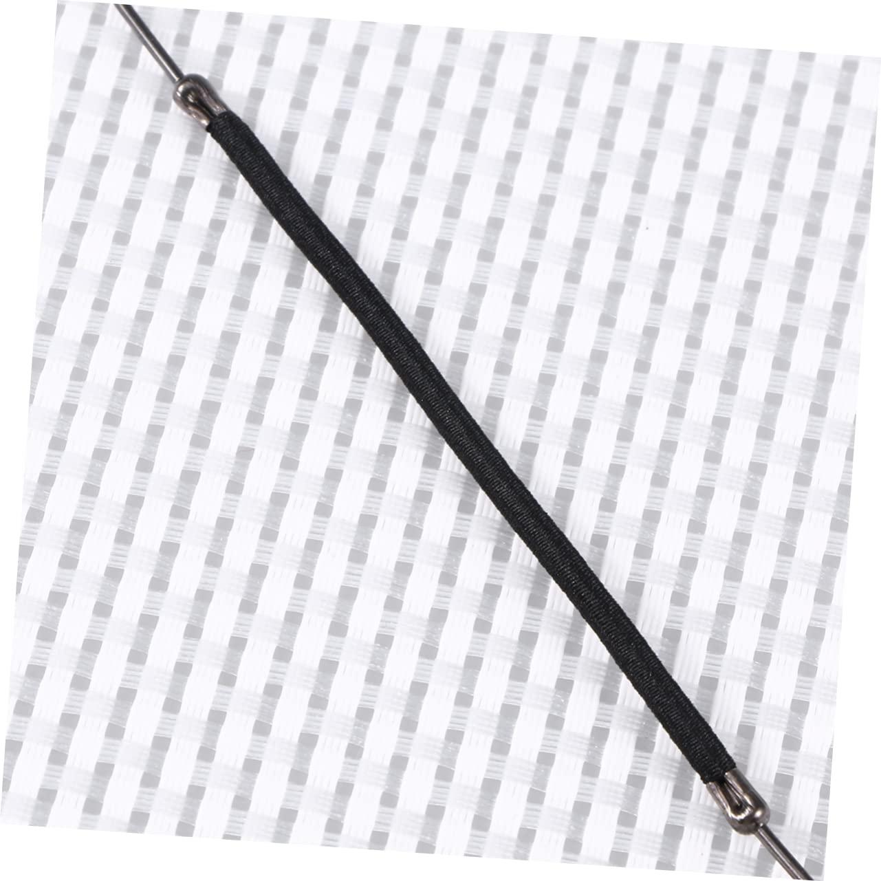 CANIGHT CANIGHT 20pcs Hooks for Ponytail Hair Barrettes for Bungee Hair Elastic Tie Puff Hair Bungees Ponytail Wigs Elastic Hair Ties with Hook Bungee Ponytail Hair Tie with Hooks Headband Black